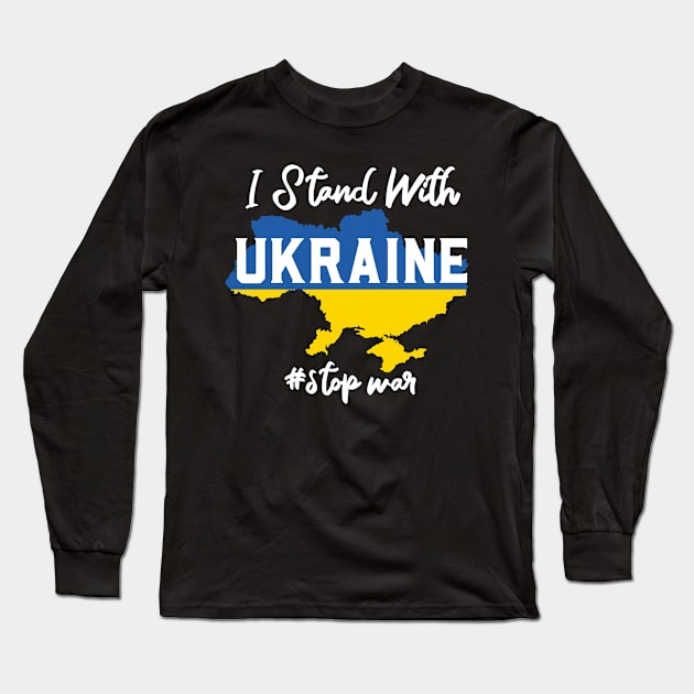 I Stand With Ukraine Long Sleeve T-Shirt by The Christian Left